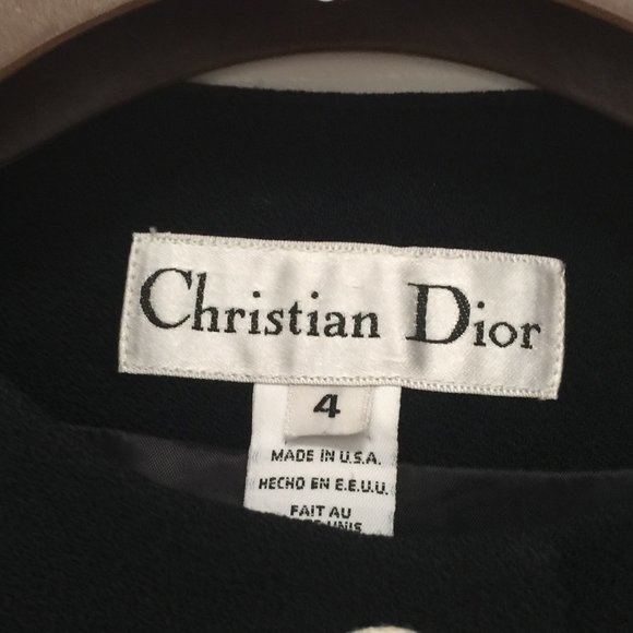 Christian Dior Classic, Black 100% Wool Blazer - Picture 3 of 13